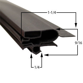 Custom Made Gasket 24 3/4" x 27" - Supera Refrigerator - Magnetic - Snap On 