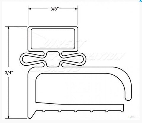 29" x 68"  Custom Made 207 - 3 sides - corner to corner - screwed on Magnetic 