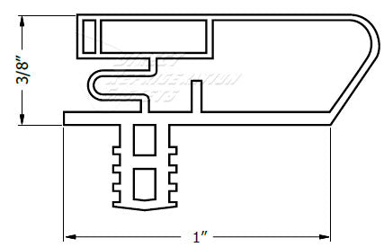 MAG GASKET, 29-3/4 X 72-3/4 GJ style 3646 MAG  4330208