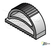 Custom made gasket Size 19 1/2" x 13 1/2" " Screw on Compression gasket 