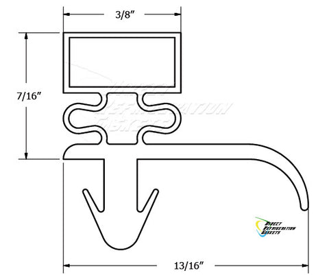 Models: SKPZ27D, SKR27D, SKF27D Part 10310-51, 1031051  SILVER KING MAG GASK 13" X 25-1/4"  MAG 4SC