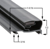 Custom Made Gasket Profile 558 290 size 27 1/2" x 64' - magnetic - 4 sided 