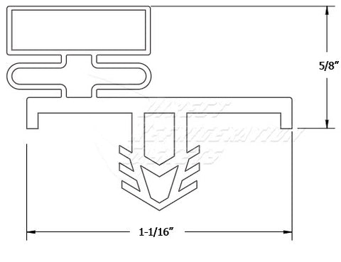 Custom Made Walk In Gasket 36" x 77 1/2