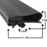 Custom Made Anthony Gasket 29 3/8" x 72 5/8"  Other Notes: 4 sided  This replacement refrigeration door gasket is ready to ship to you the same day       Complete molded frame with OEM quality heat-welded corners     High quality material made in the USA 