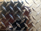1/4" Aluminum Diamond Plate 4' x 16' ( 48" x 192") 3003 Shiny - Mirror  