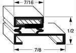 Ardco 1970 to 1975 Channel style  for swing line door 180 MAG GASKET 24-1/2 X 64-1/2 SV