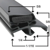 Custom Made Walk In Cooler Gaskets Size 38" x 76" Black color 
