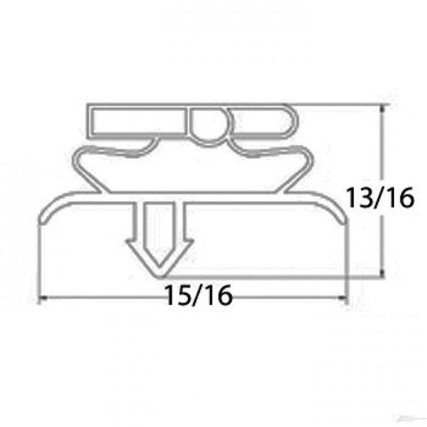 Custom Made Gasket Size  28 1/4" x 22 1/4"  - Magnetic - corner to corner - 4 sided 