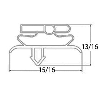 True new profile 932585 MAG GASKET 17-1/2 X 26-3/4"   Models:  TSSU3612MB, TWT36, TUC3634, TUC36, TSSU368 Numbers: 932585  For unit 2010 and newer - Do not get confused with part number 810713