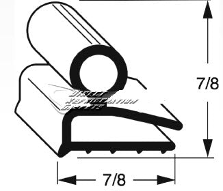 Continental  Screw Mounted Compression Gasket Size 19-7/8" X 55-1/8" Models: A40RA2S Numbers: 20305-0, 203050, 72-9709-016