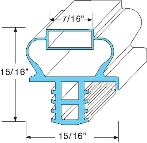 DELFIELD Gasket Part # 170-1197- Size  29 5/16 X 7 7/16 MAG 4SC  1701197
