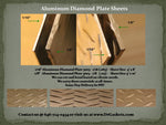1/8" Aluminum Diamond Plate 144" x 48" -  (12' x 4') full sheet  6061 GRADE DULL FINISH - NOT SHINY - Call For Price  1-866-503-4063