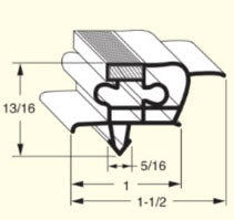 Everest Gasket MAG GASK 22-1/4 X 25-3/8 BLK  Models: EPR1, DG03-00, DG0300 