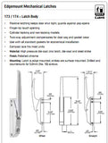 Kason Latch With Key 0174C-4, 0174C00004, 10174C00004, 122-1029, 174C-01, 174C-4