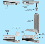 DOOR SPRING HINGE ASSY - Complete Kit for both Left and Right Door - Continental  Works on Models:  CPA68, CRB117SS, CPA47, 3RRF, UC72, SW278, SW48, SW4810, SW4812, SW4812M, SW488, SW48BS, SW6024M, SW72, SW7212, SW7218, SW7218C, SW7218M, SW72BS, SW72R, SW