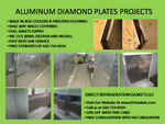 1/16" Aluminum Diamond Plate 192" x 48" - full sheet  ( 4' x 16') 3003 Shiny  